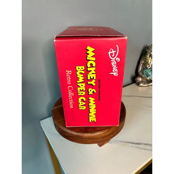 Disney Schylling Mickey Minnie Bumper Car Retro Collection Battery Operated Box - Picture 7 of 11